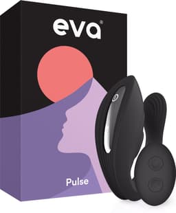 Eva® Pulse - Vibrator met Afstandsbediening - Sex Toys voor Vrouwen & Koppels - G-Spot en Clitoris Stimulator - Dildo Vibrators - Realistisch - Prikkelende Luisterverhalen Inbegrepen - Vibrators voor vrouw - Obsidian Black — thumbnail 1