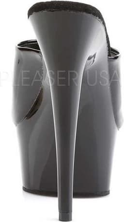 Pleaser - DELIGHT-601 Muiltjes - Paaldans schoenen - 43 Shoes - Zwart — thumbnail 5