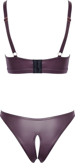Cottelli Collection Open Lingerie in Erotisch Wetlook Stijl - Open Kruis Lingerie - Extra Comfortabele Fit - Maat S — thumbnail 5