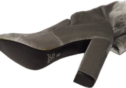 SERGIO TODZI-HOGE OVER THE KNEE LAARS-GREY-SOFTVELVET-HAK 10CM-40 — thumbnail 3