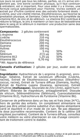 Fytostar Vivirex – Voor het libido – Man prestatie– 120 capsules — thumbnail 2