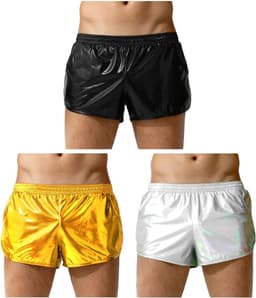 Heren Boxershorts - Glanzende Onderbroek - Feestelijke Kleding - Opvallend Metallic Effect - Maat M-XXL - Felle Kleuren — thumbnail 4