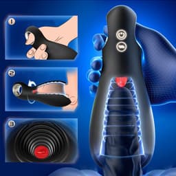 The Sucking V12 - Zuigen Mannen! - Automatische Masturbator voor Mannen – Blowjob Masturbator – Stotende Masturbator - Elektrisch Zuigen + Stoten + Rotatie - Masturbator voor Man Automatisch — thumbnail 3