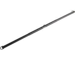 Banoch | Spreidstang Bondage | Zwarte Metalen Spreidstang met 3 D-Ringen | Verstelbaar 75–96 cm | Stevig & Lichtgewicht | BDSM