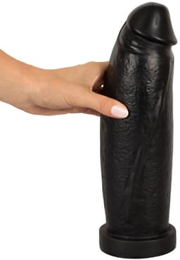 Extreem Grote Zwarte Dildo De Giant- Gigantische Dikke Zwarte Dildo - Grote Dildo 30 Cm Lang - Doorsnede 9.1 cm — thumbnail 1