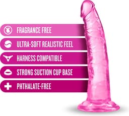 B Yours Plus - Lust n’ Thrust Dildo - Roze — thumbnail 4