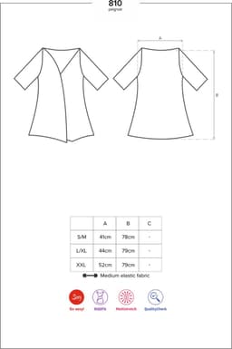 Obsessive Kimono & String - Erotische Kimono - Maat L/XL - Zwart — thumbnail 5