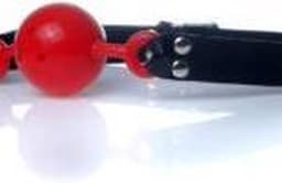 Bossoftoys - Ball Gag - verstelbaar - breathable - attractive colour window box - red - 61-00032 — thumbnail 2