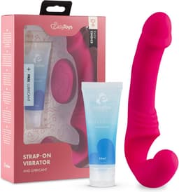 Easy Choice - Love Rider - Strapless Vibrator - Strap On Vibrator - Sex Toys voor Vrouwen - Vibrators voor Vrouwen - Dildo - Strapon - Glijmiddel Waterbasis - EasyGlide Glijmiddel - Erotische Giftset - Cadeau Vrouw - EasyToys - Roze — thumbnail 1