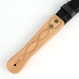 Nooitmeersaai - PU leren paddle met hout handvat - 74cm - verstelbaar — thumbnail 3