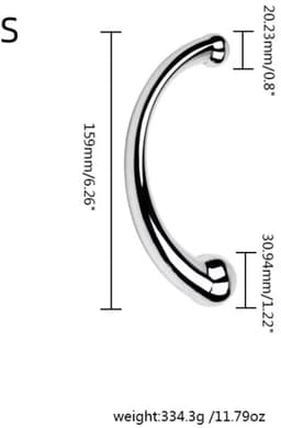 BOECK - Dildo - Metalen Dildo - G-Spot & Prostaat Massagestick - Roestvrij Staal - Seksspeeltje voor Mannen & Vrouwen - Erotisch Speelgoed – Ergonomisch Ontwerp – Intense Stimulatie - Small — thumbnail 3
