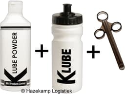 K Lube Poeder voor 20 Liter Glijmiddel met K Lube Shaker (Bidon) en Lube Shooter — thumbnail 1