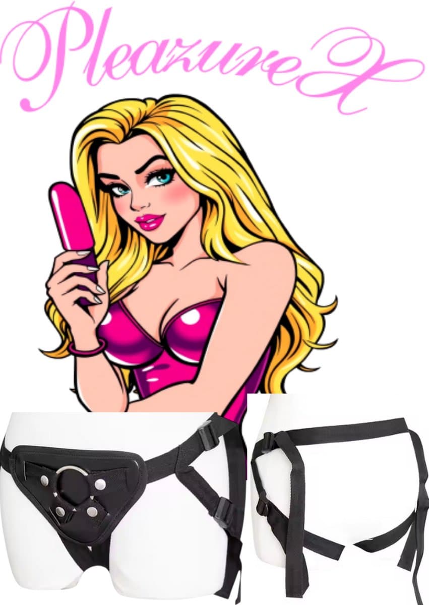PleazureX - Sextoys Series - Pegging harnass - strap on - harnass - dildo pants - zonder dildo — afbeelding 1