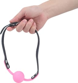 Banoch - Ballgag siliconen met verstelbare band - Roze - Bal ∅ 4 cm - bondage — thumbnail 2
