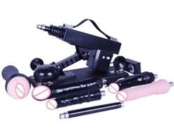 DrilDo Sex Machine - Neukmachine Voor Vrouwen & Mannen 7 Opzetstukken Dildo Pocket Pussy - Fuck Machine 210 BPM - Set B