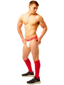 FUKKER Jockstrap – Rood/Wit – Maat S — thumbnail 2