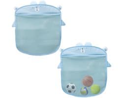 Dailygoods - Dailygoody - Badkamer Opbergnetten - 2 stuks toy storage bags - Opbergoplossingen - Met zuignap - Speelgoed opbergen - Ruimtebesparend - Badkameracces...