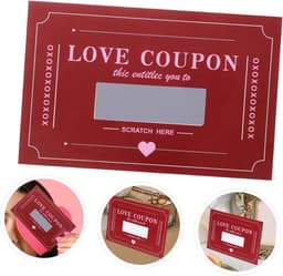 Kraskaarten Set - Liefdeskaarten Coupons - Date Ideeën Ontdekken - Unieke Activiteiten - 14 x 9 cm - Rood — thumbnail 5