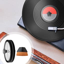 Platen Reinigingsset - Labelbeschermer Vinyl - Vinyl Reinigen - Dubbelzijdig Waterdicht - Voor 7 10 12 inch - Zwart — thumbnail 4