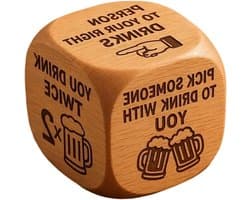 Drinkspellen - Feestspel Hout - Entertainment Feesten - Interactief Bord - 5 cm - Houtkleur