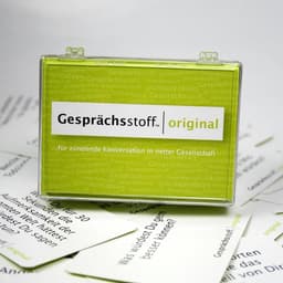 Vragenspel - Gespreksstof Kaarten - Feestavond Organiseren - Originele Vragen - 93 x 67 x 38 cm - Limoengroen — thumbnail 2
