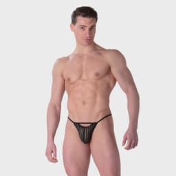 WOH heren microfiber G-string personal allure mesh zwart — thumbnail 2