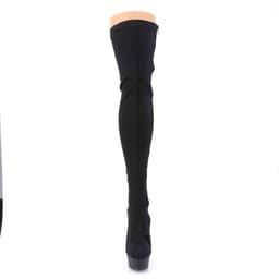 DELIGHT-3003 (EU 39 = US 9) 6 Heel, 1 3/4 PF Back Lace-Up Thigh Boot, Side Zip — thumbnail 2