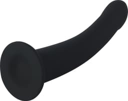 Banoch | Dildo siliconen Curvzz tip zwart | Large | Ø 3 cm | 17 cm lengte | zuignap — thumbnail 3