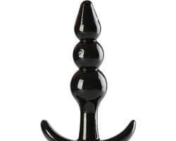 Anaal plug silicone zwart 9 cm