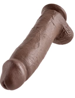 Pipedream King Cock realistische dildo Cock - With Balls bruin - 12 inch — thumbnail 1