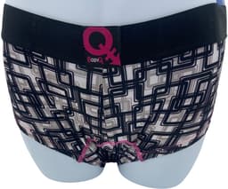 BodyQ Sexy Heren Boxershort – Zwart/Wit/Roze – Erotische Herenlingerie – Maat S — thumbnail 3