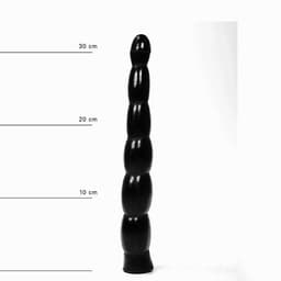 All Black Extra lange zwarte dildo 31.5 cm — thumbnail 4