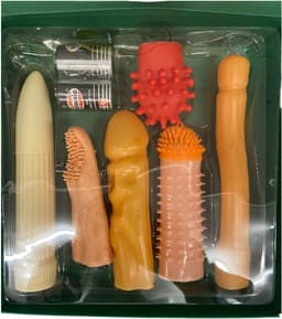 Sensual Encounter Erotic Gift Set – 6-Delige Pleasure Kit | Vibrator + 5 Extenders — thumbnail 1