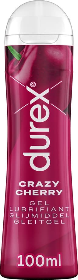 Durex Glijmiddel Crazy Cherry - Kers - waterbasis - 100ML - 4 Stuks - Voordeelverpakking — thumbnail 2