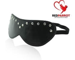 Lederen blinddoek - BDSM - Oogmasker - One size - Zwart