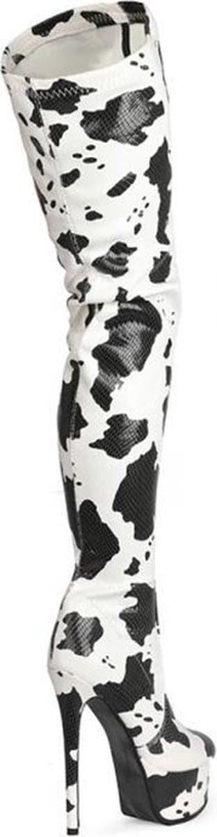 Kinky cow print laarzen grote maat (45) — afbeelding 1
