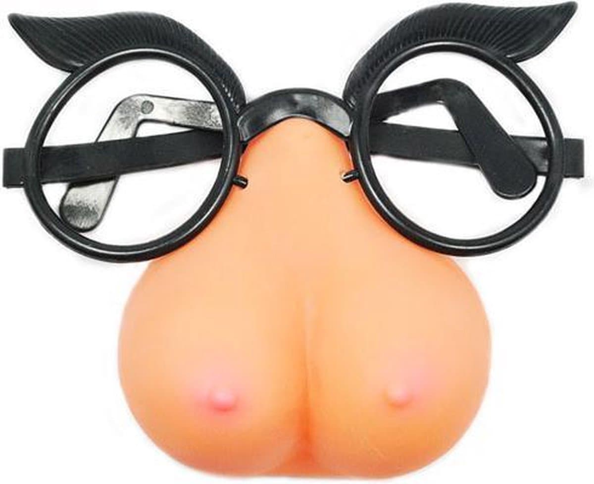 Tietenmasker Met Bril - Grappig sex speeltje - Voor koppels - Ideaal voor spelletjes - Fun - Sex toys - Spannend attribuut - Seksspeeltjes Voor Koppels - Makkelijk in gebruik - Sex speeltjes — afbeelding 1