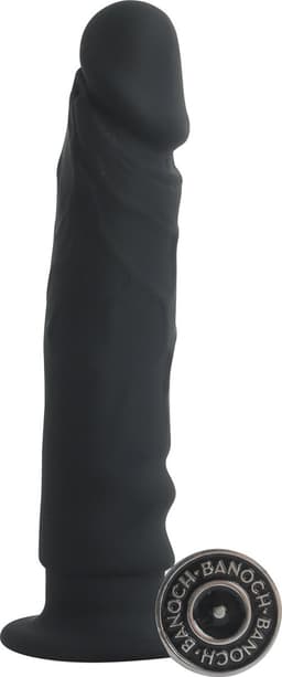 Banoch | Dildo zwart siliconen met zuignap | 13,6 cm lang | Ø  2,8 cm — thumbnail 1