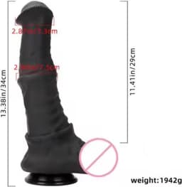 Gigantische anale dildo met zuignap - 34 x 8 CM - XXL - Groot - Tarzan - Unisex — thumbnail 3