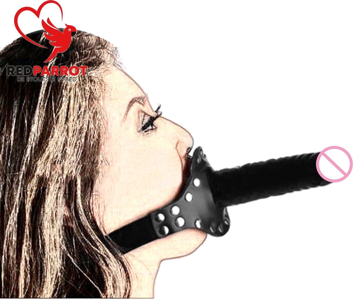 Dildo Gag - Penisvorm knevel - Externe dildo - BDSM - Dominantie - Submissie - Intiem — afbeelding 1