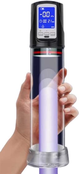 Elektrische penis pomp masturbator - Penis trainer - Grotere piemel - 4 druk niveaus - 2 frequentie niveaus - Klaarkomen uitstellen — thumbnail 2