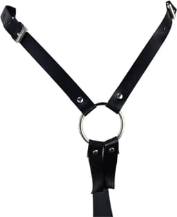 BamBella ® - Sexy Erotische bondage Lingerie onderbroek open kruis onesize vrouw BDSM sm body zwart dames pak — thumbnail 3