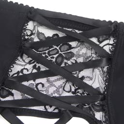 Zeloria Heren Jarretel Boxer Kant – Erotische Lingerie met Bandjes – Zwart – XL – Exclusief Kousen — thumbnail 3