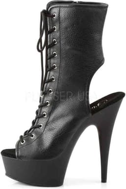 Pleaser - DELIGHT-1016 Plateau Laarzen - US 12 - 42 Shoes - Zwart — thumbnail 3