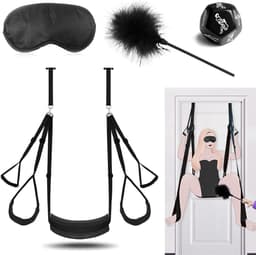 VIN® Sex Schommel - Sex Swing Extra Stevig – Seksschommel – Seksspeeltjes voor Koppel – Seks Schommel BDSM – Erotiek Toys - Sex Sling – Love Swing – Discreet Verpakt - Zwart — thumbnail 1