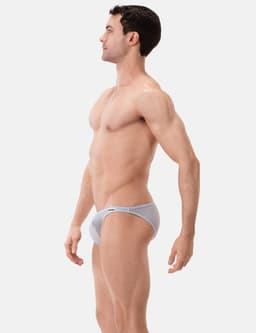 Barcode Berlin Reigi Brief Bluebeige - MAAT L - Erotisch Heren Ondergoed - Slip voor Man - Sexy mannen Slip — thumbnail 4