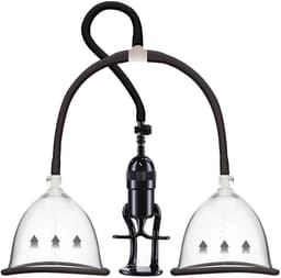 Vacuüm Borst Plezier Pomp M/L - BDSM Pomp - Transparant - Tepel stimulatie — thumbnail 1