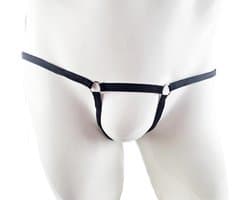 BamBella ® - String bondage - maat Onesize S M L - zwart Sexy erotische heren onderbroek mannen