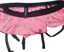 BamBella ® - Slip - maat Onesize S M L - Roze jarratel bondage zwart Sexy erotische heren onderbroek mannen — thumbnail 2