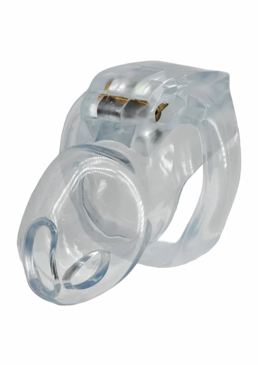 Peniskooi Clear Control Cock Cage Regular - Kuisheidskooi - Transparant - BDSM - 4 Maten Cockringen — afbeelding 1